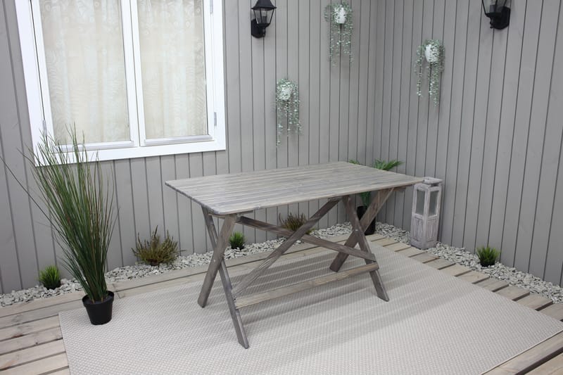 Larios Spisebord 126 cm - Grå - Hagemøbler - Hagebord - Spisebord ute