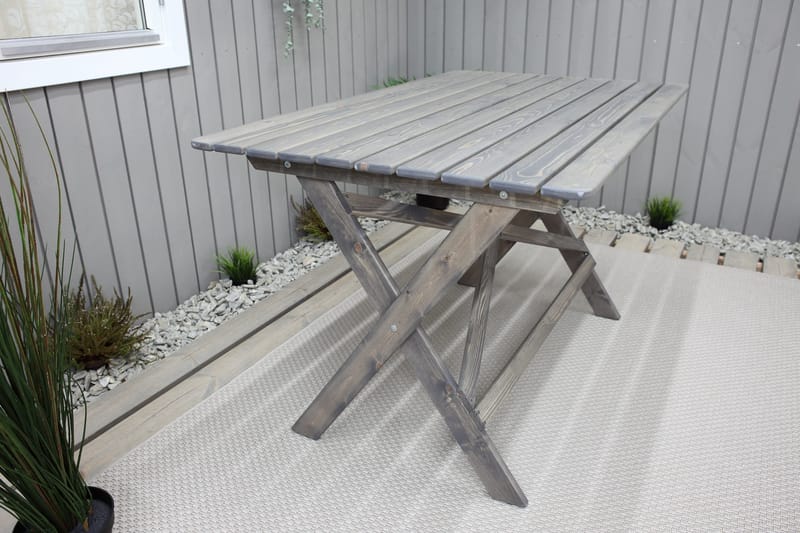 Larios Spisebord 126 cm - Grå - Hagemøbler - Hagebord - Spisebord ute