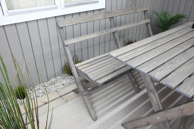 Larios Spisebord 126 cm - Grå - Hagemøbler - Hagebord - Spisebord ute