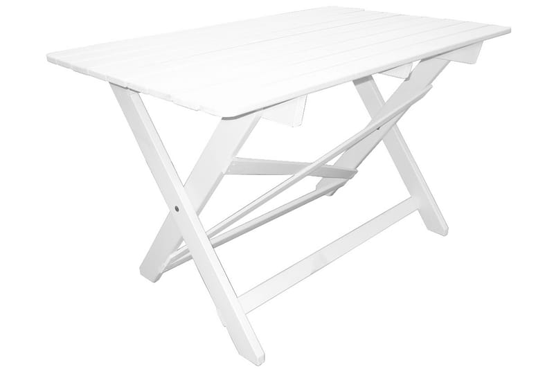Larios Spisebord 126 cm - Hvit - Hagemøbler - Hagebord - Spisebord ute