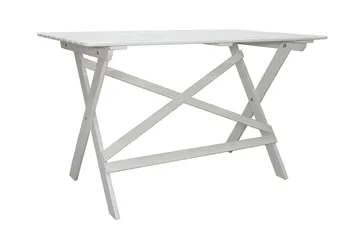 Larios Spisebord 126 cm - Hvit - Hagemøbler - Hagebord - Spisebord ute