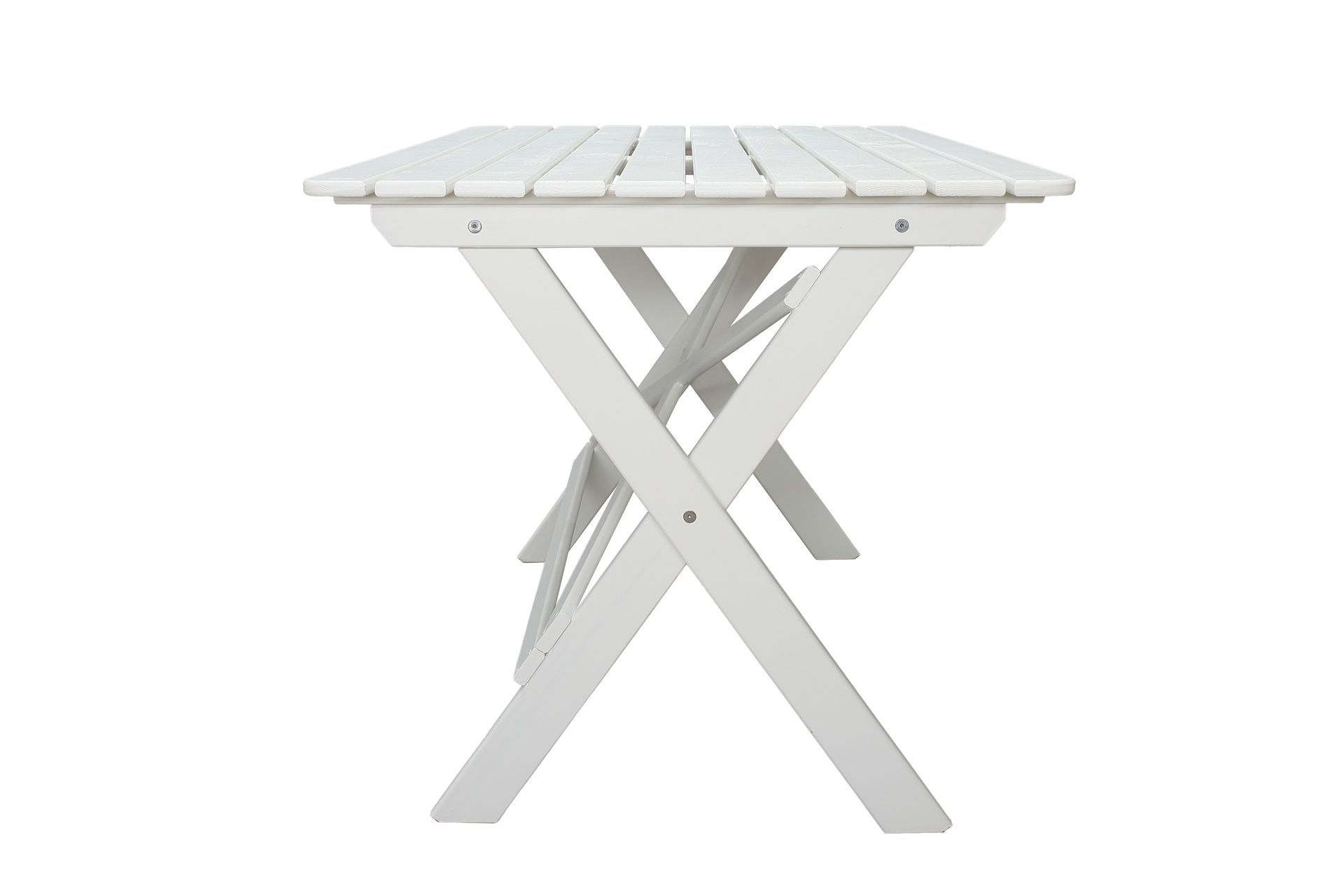 Larios Spisebord 126 cm - Hvit - Hagemøbler - Hagebord - Spisebord ute