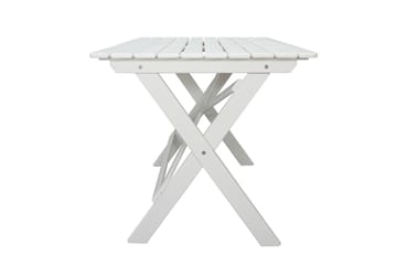 Larios Spisebord 126 cm - Hvit - Hagemøbler - Hagebord - Spisebord ute