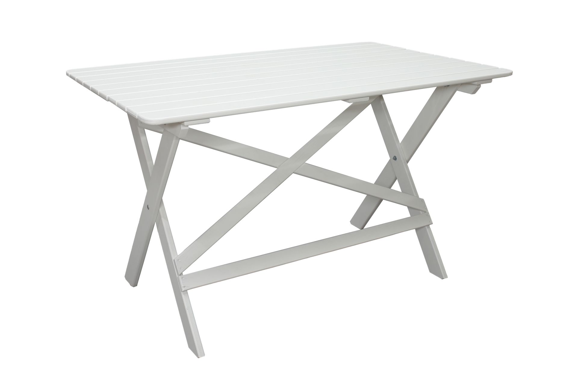 Larios Spisebord 126 cm - Hvit - Hagemøbler - Hagebord - Spisebord ute