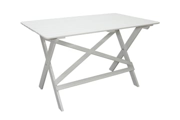 Larios Spisebord 126 cm - Hvit - Hagemøbler - Hagebord - Spisebord ute