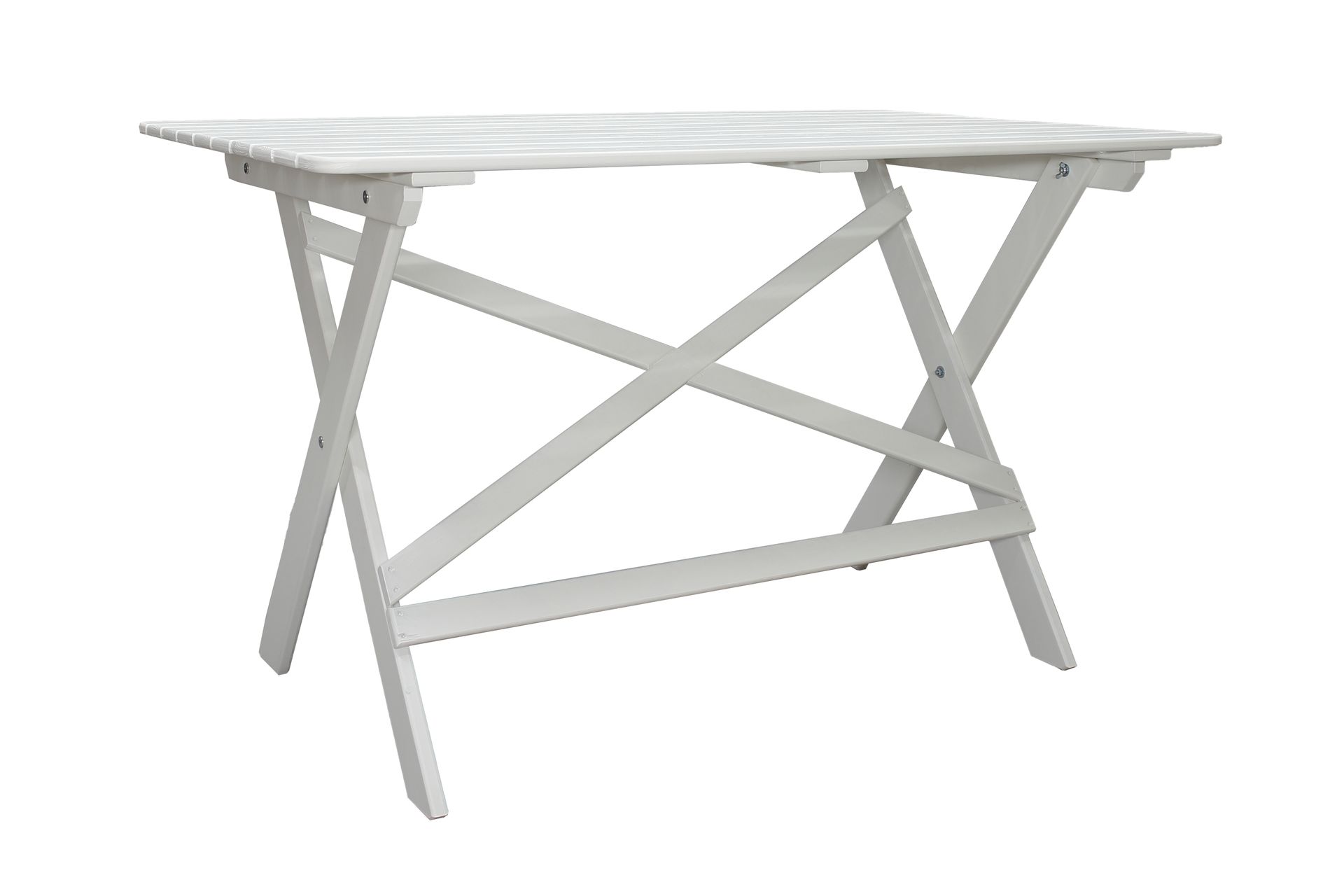 Larios Spisebord 126 cm - Hvit - Hagemøbler - Hagebord - Spisebord ute
