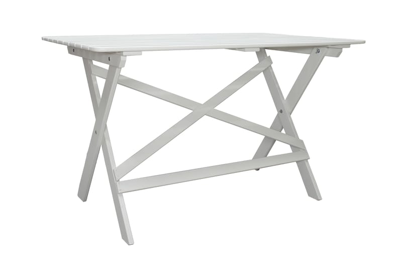 Larios Spisebord 126 cm - Hvit - Hagemøbler - Hagebord - Spisebord ute