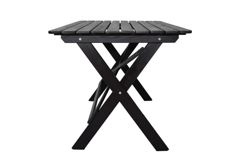 Larios Spisebord 126 cm - Svart - Hagemøbler - Hagebord - Spisebord ute