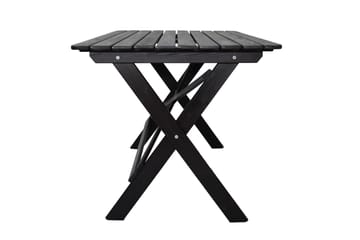 Larios Spisebord 126 cm - Svart - Hagemøbler - Hagebord - Spisebord ute