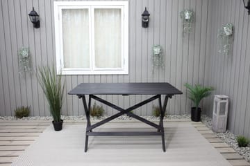 Larios Spisebord 126 cm - Svart - Hagemøbler - Hagebord - Spisebord ute