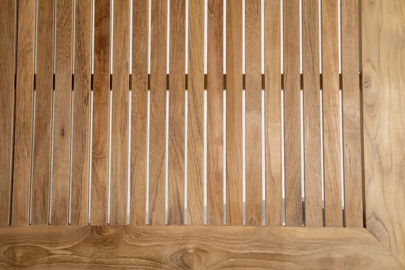 Las Vegas Forlengningsbart Spisebord 152-210x90 cm - Svart/Teak - Spisebord ute