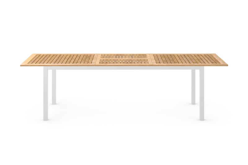 Las Vegas Forlengningsbart Spisebord 220x280x100 cm - Hvit/Teak - Hagemøbler - Hagebord - Spisebord ute
