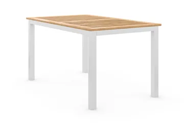 Las Vegas Uttrekkbart Spisebord Utendørs 152-210x90 cm - Hvit/Teak - Hagemøbler - Hagebord - Spisebord ute