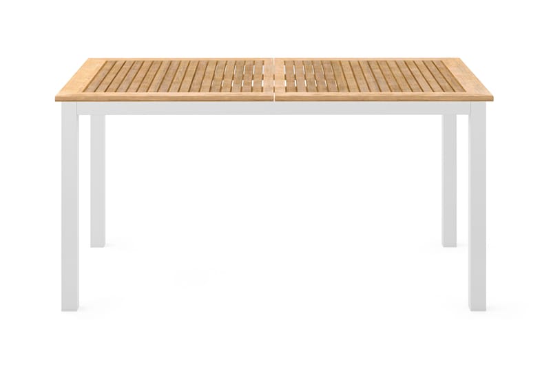 Las Vegas Uttrekkbart Spisebord Utendørs 152-210x90 cm - Hvit/Teak - Hagemøbler - Hagebord - Spisebord ute