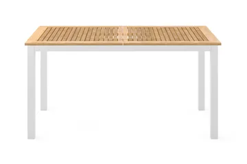 Las Vegas Uttrekkbart Spisebord Utendørs 152-210x90 cm - Hvit/Teak - Hagemøbler - Hagebord - Spisebord ute