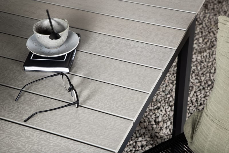 Levels Forlengningsbart Spisebord 160-240 cm Grå/Svart - Venture Home - Hagemøbler - Hagebord - Spisebord ute