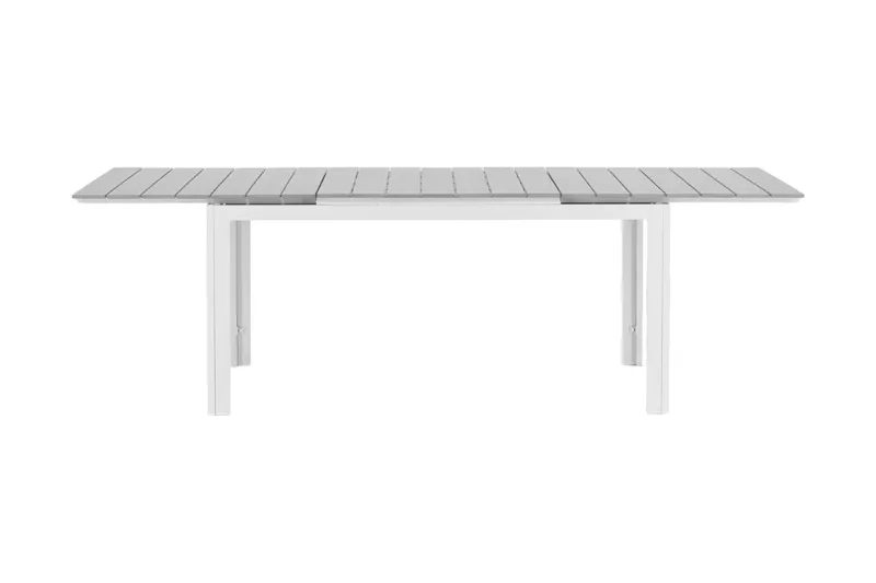 Levels Forlengningsbart Spisebord 160-240 cm - Hvit/Grå - Hagemøbler - Hagebord - Spisebord ute
