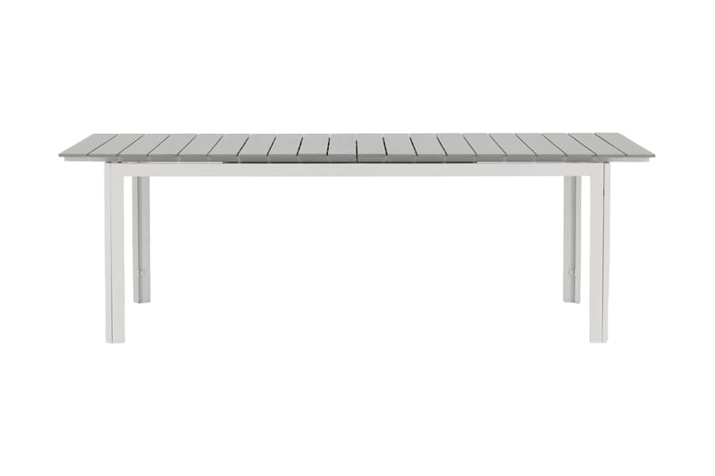 Levels Forlengningsbart Spisebord 224-324 cm - Grå/Hvit - Hagemøbler - Hagebord - Spisebord ute