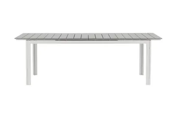 Levels Forlengningsbart Spisebord 224-324 cm - Grå/Hvit - Hagemøbler - Hagebord - Spisebord ute