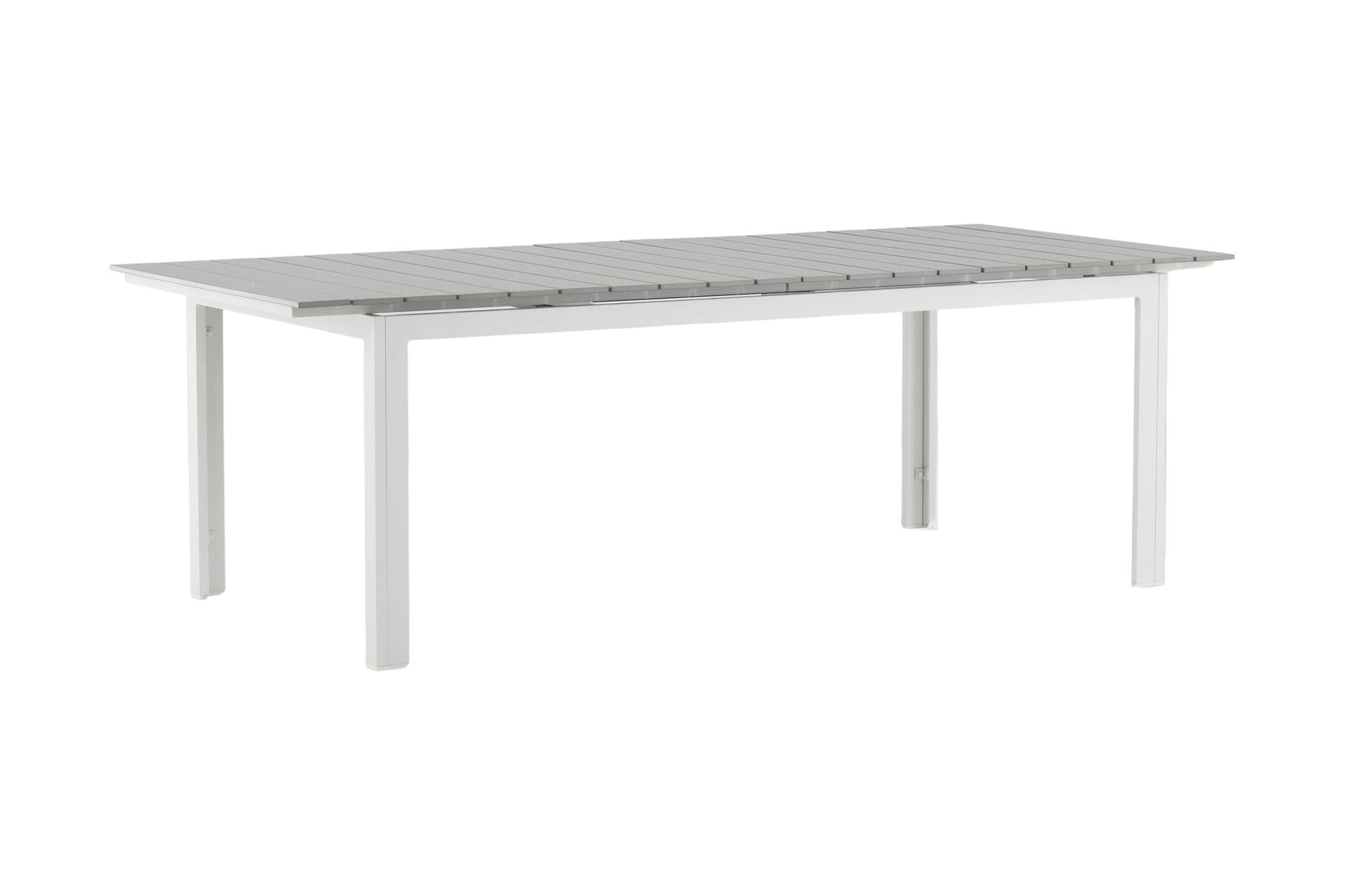 Levels Forlengningsbart Spisebord 224-324 cm - Grå/Hvit - Hagemøbler - Hagebord - Spisebord ute
