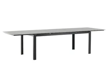 Levels Forlengningsbart Spisebord 224-324 cm - Grå/Svart - Hagemøbler - Hagebord - Spisebord ute