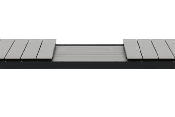Levels Forlengningsbart Spisebord 224-324 cm - Grå/Svart - Hagemøbler - Hagebord - Spisebord ute