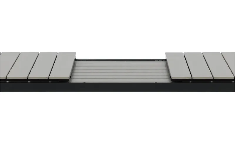 Levels Forlengningsbart Spisebord 224-324 cm - Grå/Svart - Hagemøbler - Hagebord - Spisebord ute