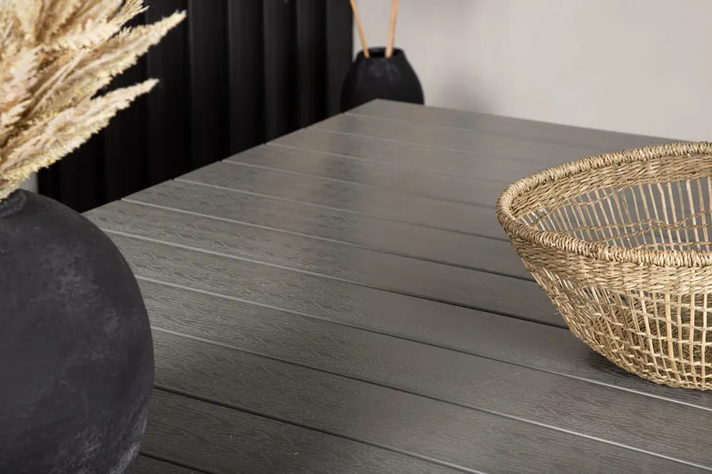 Levels Forlengningsbart Spisebord 224-324 cm - Grå/Svart - Hagemøbler - Hagebord - Spisebord ute