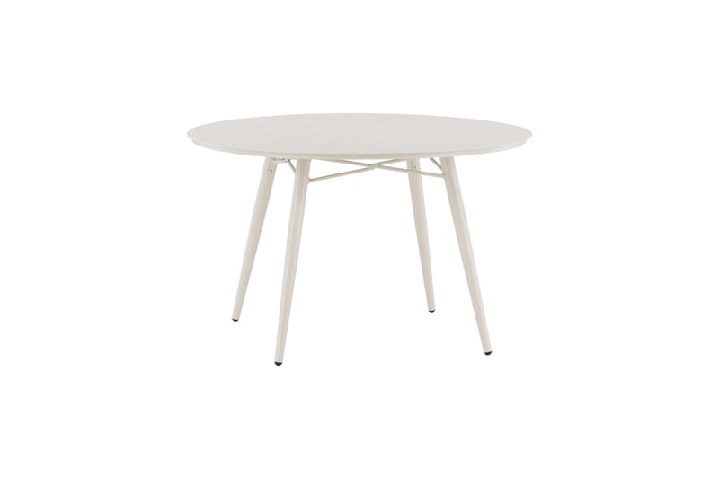 Lina Spisebord 120 cm Rundt - Beige - Hagemøbler - Hagebord - Spisebord ute