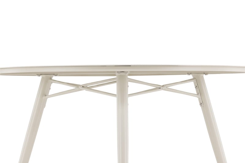Lina Spisebord 120 cm Rundt - Beige - Hagemøbler - Hagebord - Spisebord ute