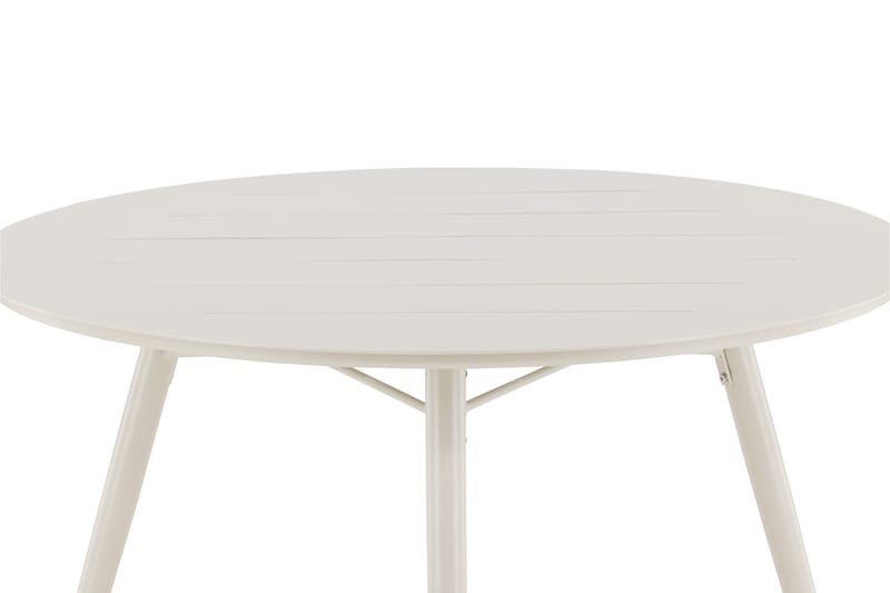 Lina Spisebord 120 cm Rundt - Beige - Hagemøbler - Hagebord - Spisebord ute