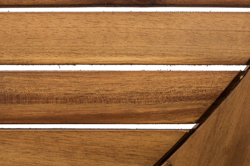 Lines Spisebord 140cm Rund - Akasie / Svart - Hagemøbler - Hagebord - Spisebord ute