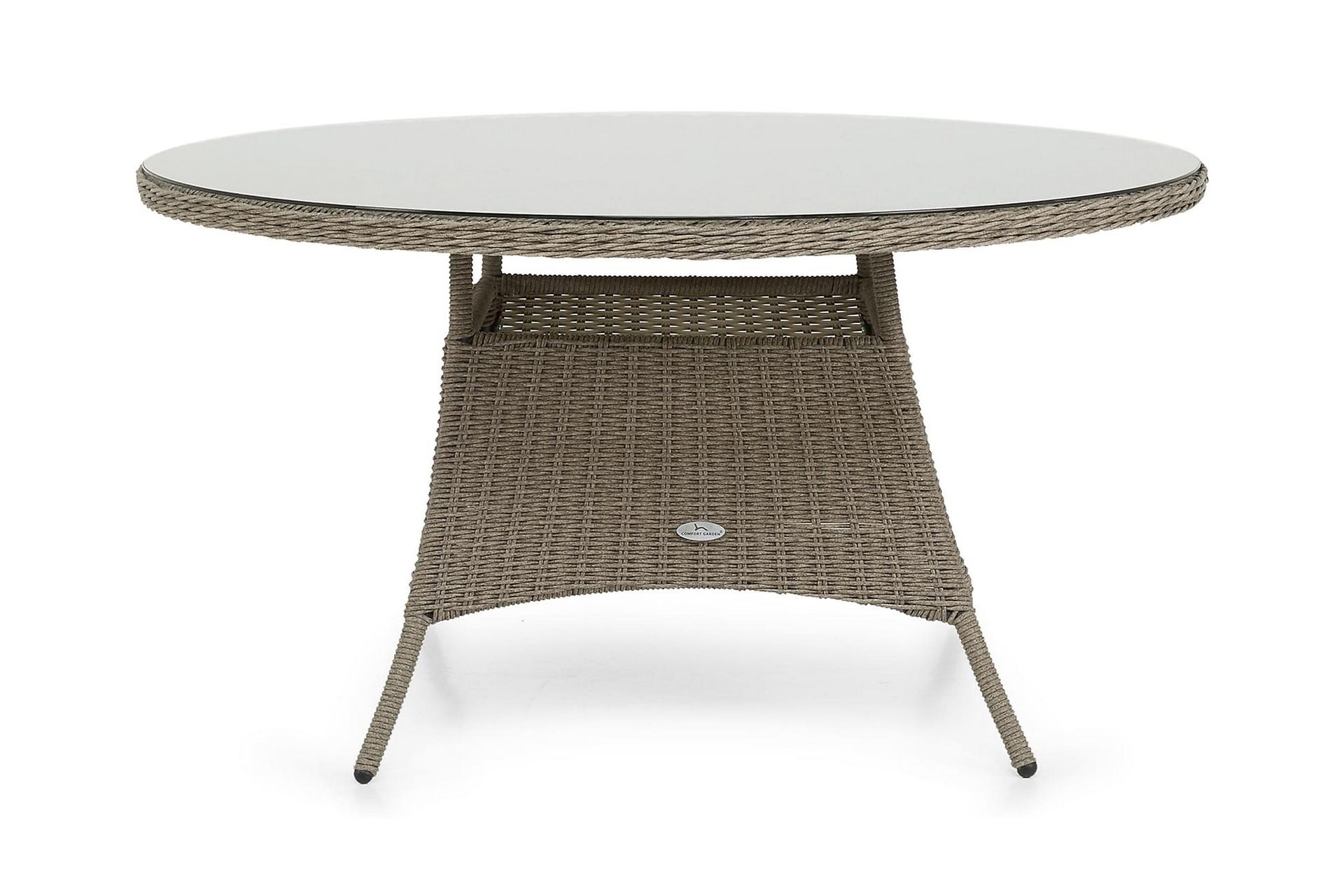 Marcus Spisebord 140 cm Rundt - Grå - Hagemøbler - Hagebord - Spisebord ute