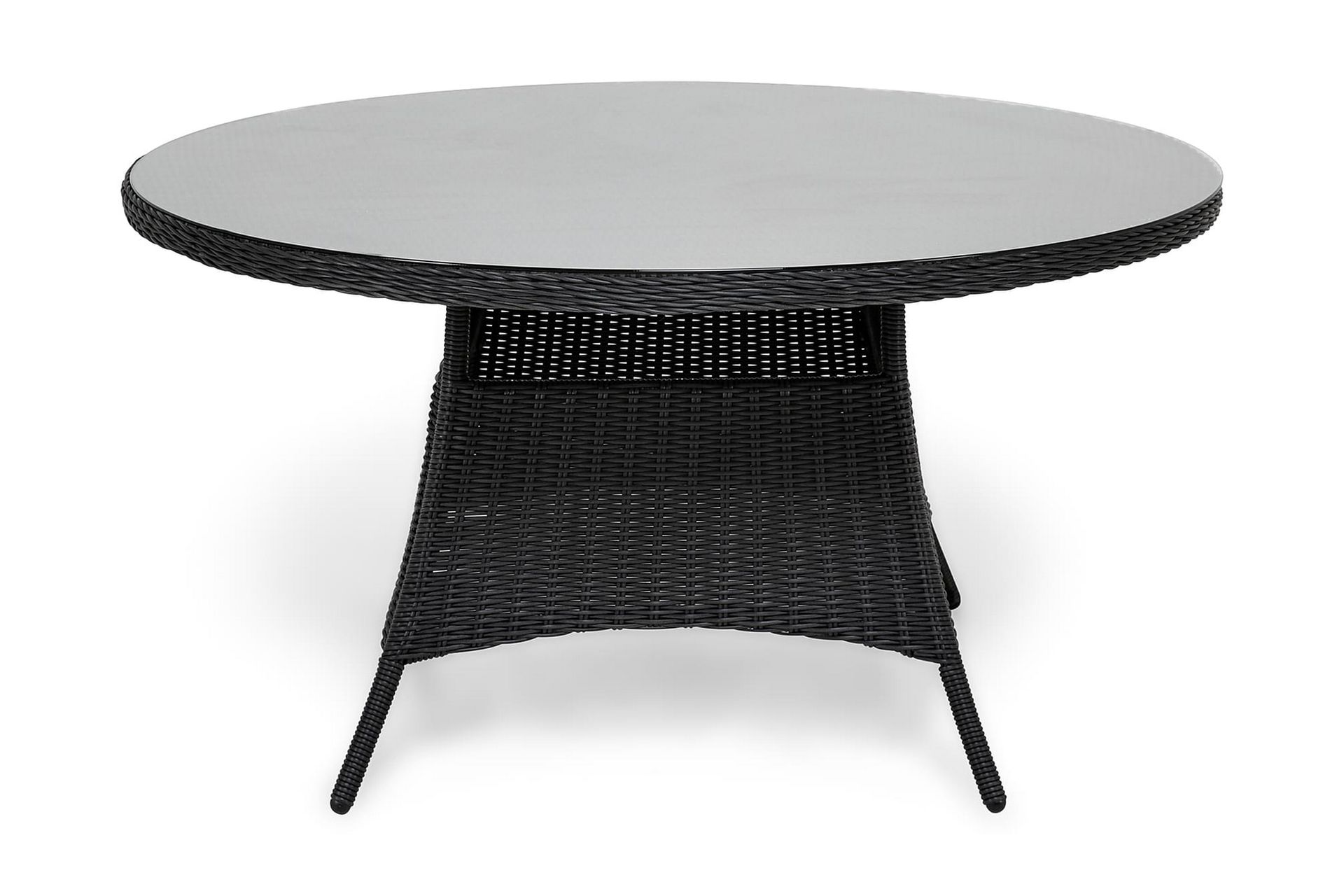 Marcus Spisebord 140 cm Rundt - Svart - Hagemøbler - Hagebord - Spisebord ute