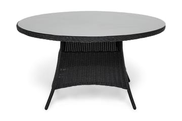 Marcus Spisebord 140 cm Rundt - Svart - Hagemøbler - Hagebord - Spisebord ute