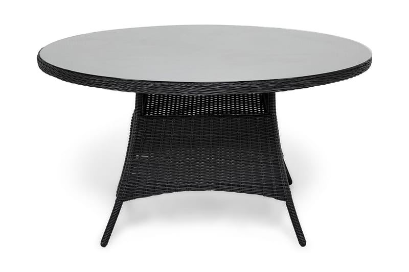 Marcus Spisebord 140 cm Rundt - Svart - Hagemøbler - Hagebord - Spisebord ute