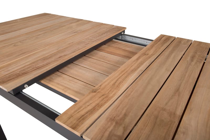 Mexico Forlengningsbart Spisebord 160-240 cm Brun/Svart - Venture Home - Hagemøbler - Hagebord - Spisebord ute