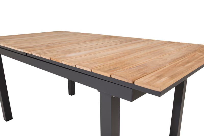 Mexico Forlengningsbart Spisebord 160-240 cm Brun/Svart - Venture Home - Hagemøbler - Hagebord - Spisebord ute