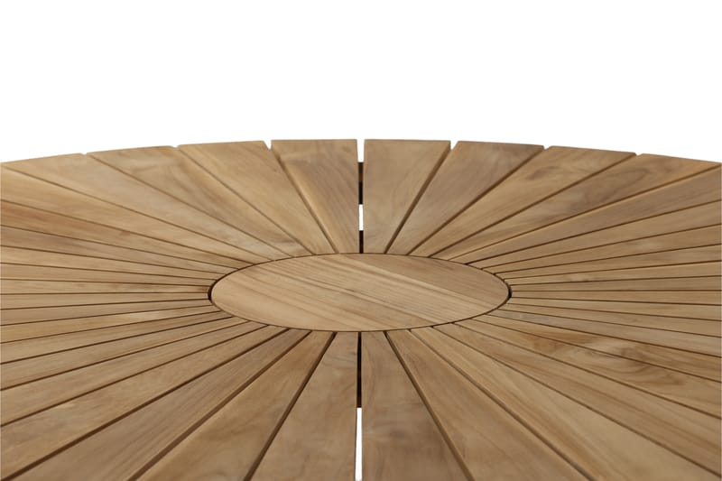 Mexico Spisebord Rundt 140 cm Brun/Svart - Venture Home - Hagemøbler - Hagebord - Spisebord ute
