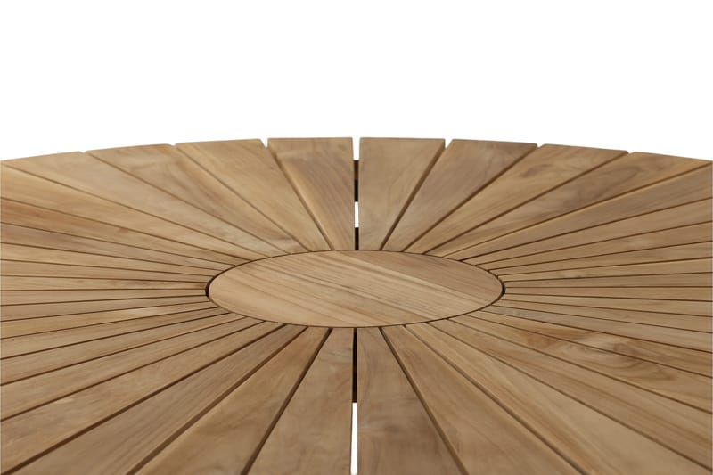 Mexico Spisebord Rundt 140 cm Brun/Svart - Venture Home - Hagemøbler - Hagebord - Spisebord ute