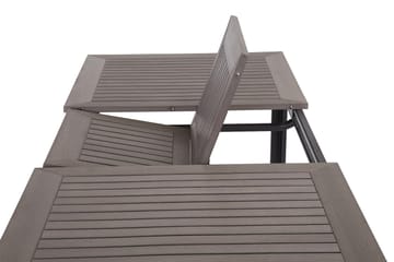 Monaco Forlengningsbart Spisebord 152-210x90 cm - Svart - Hagemøbler - Hagebord - Spisebord ute