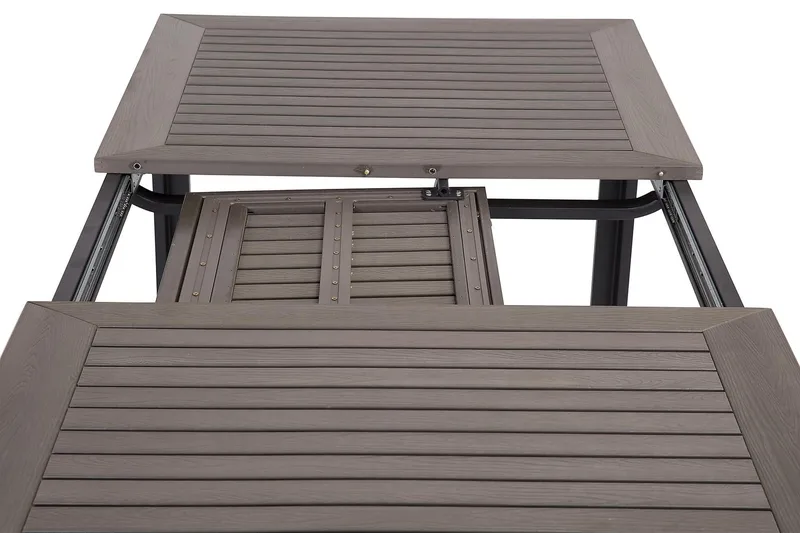 Monaco Forlengningsbart Spisebord 152-210x90 cm - Svart - Hagemøbler - Hagebord - Spisebord ute