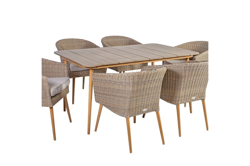 Norway Bord 147x90xH73 cm Beige - Hagemøbler - Hagebord - Spisebord ute