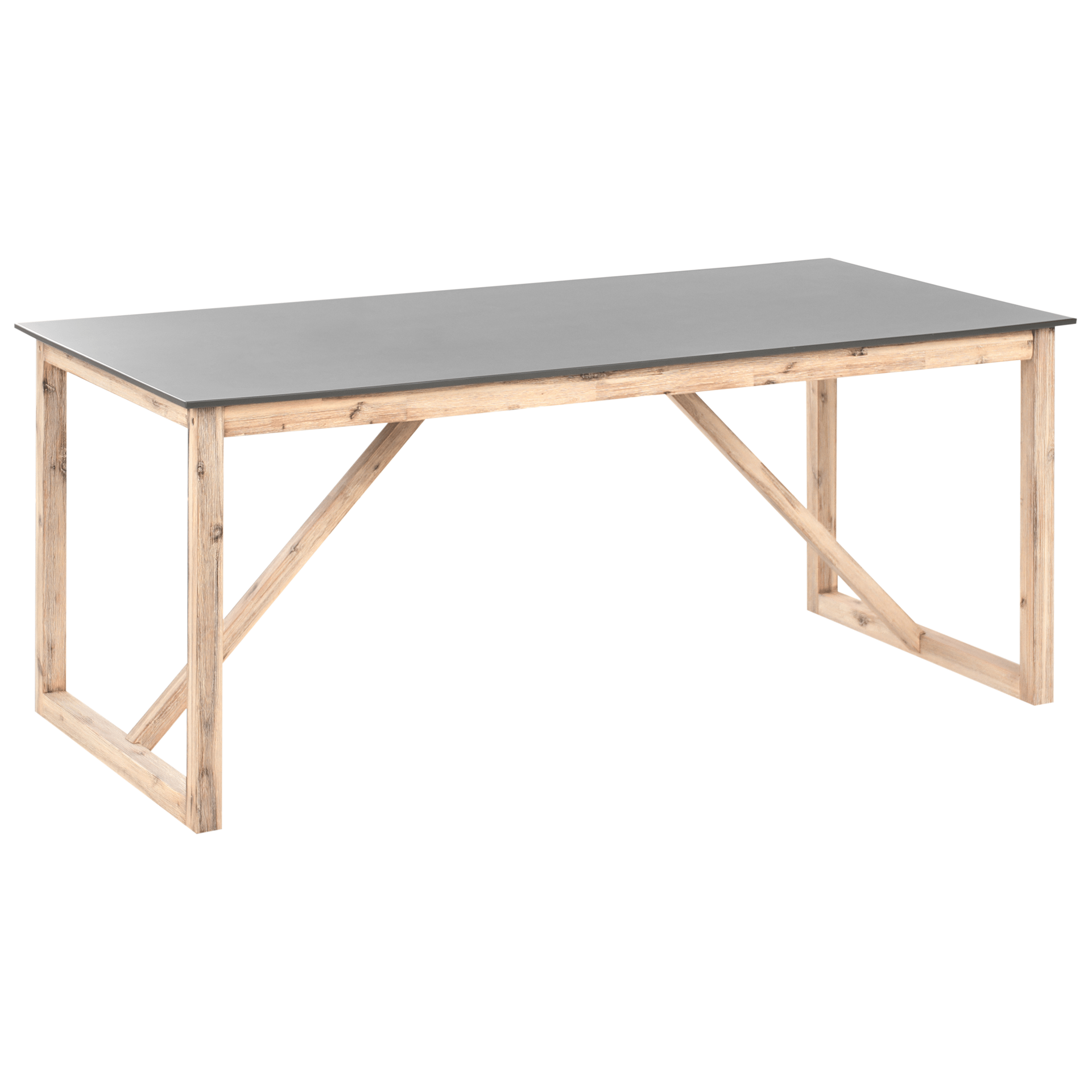 Spisebord utendørs Notteri 90x180 cm Betong - Grå/Brun