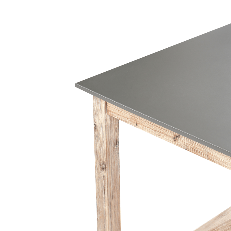 Spisebord utendørs Notteri 90x180 cm Betong - Grå/Brun - Hagemøbler - Hagebord - Spisebord ute