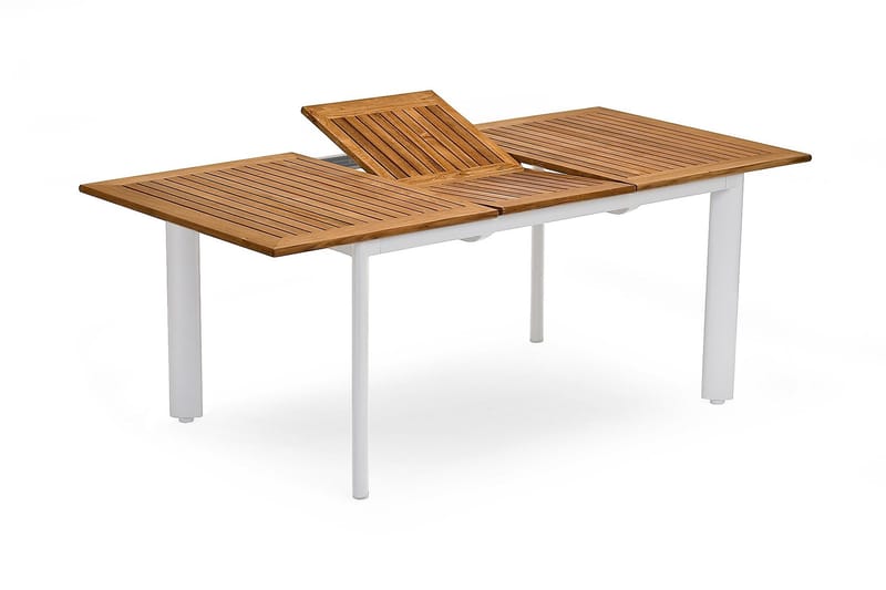 Nydala Bord 96x150/200cm Hvit/Teak - Hillerstorp - Hagemøbler - Hagebord - Spisebord ute
