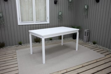 Olivo Fasta Spisebord 135 cm Hvit - Hagemøbler - Hagebord - Spisebord ute