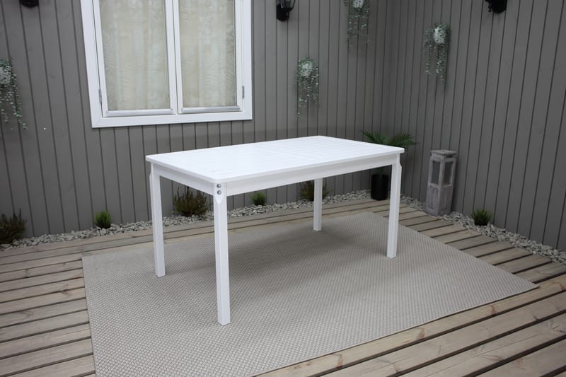 Olivo Fasta Spisebord 135 cm Hvit - Hagemøbler - Hagebord - Spisebord ute