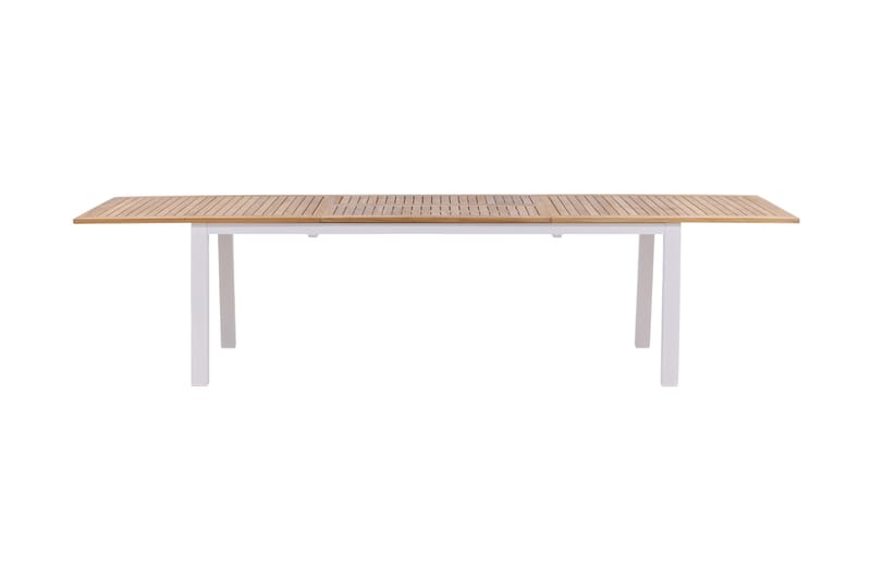 Panama Forlengningsbart Spisebord 224-324 cm Teak/Hvit - Teak/Hvit - Hagemøbler - Hagebord - Spisebord ute