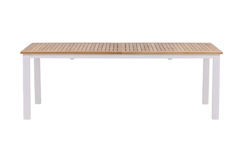 Panama Forlengningsbart Spisebord 224-324 cm Teak/Hvit - Teak/Hvit - Hagemøbler - Hagebord - Spisebord ute
